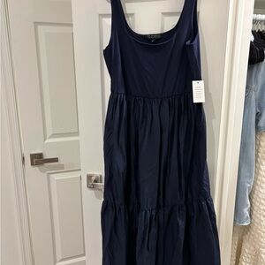 Eloquii Mixed Fabric Tank Dress XL fit